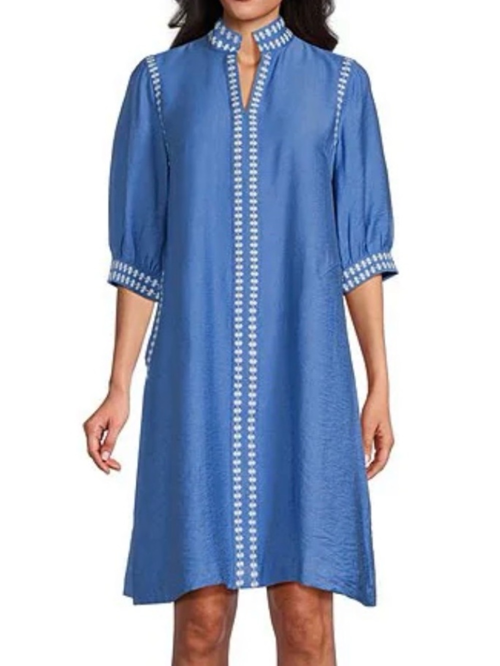 John Mark petite mandarin collar dress